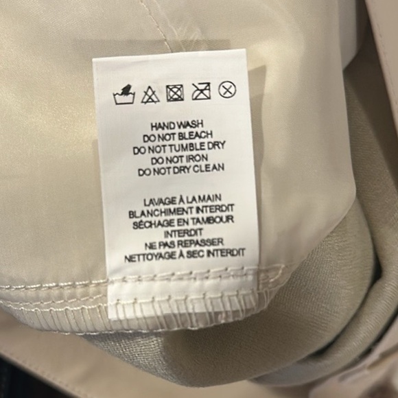 Déluc Ivory Vegan Leather Cropped Dress Pants Women Size Medium NWT Office - Picture 7 of 9
